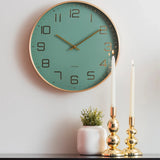 Elegance Glow Wall Clock Jungle Green