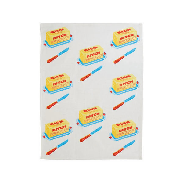 Blue Q Rich Bitch Tea Towel