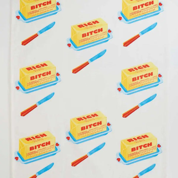 Blue Q Rich Bitch Tea Towel
