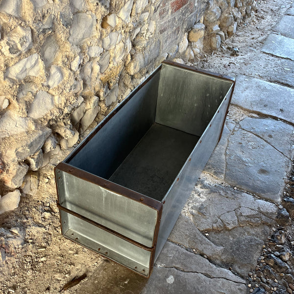 Vintage Galvanised Metal Trough
