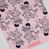 Blue Q 'Scares Your Family' Tea Towel