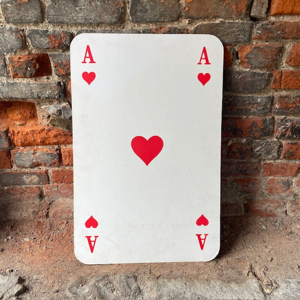 Vintage Large Decorative Playing Card