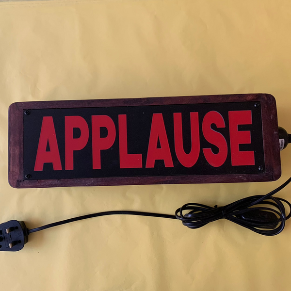 BBC Applause Red On Black Lightbox