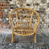 Vintage Bamboo Circular Chair