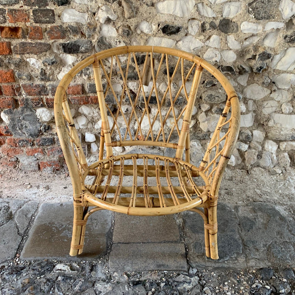 Vintage Bamboo Circular Chair
