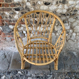 Vintage Bamboo Circular Chair