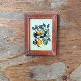 Vintage Glass Framed Paintings Fruit - Extra Small