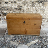 Antique Pine Domed Trunk