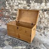 Antique Pine Domed Trunk