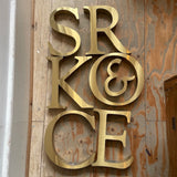 Vintage Gold Letters - Large