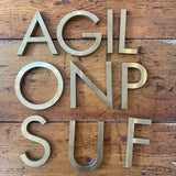 Vintage Uppercase Gold Letters - Medium