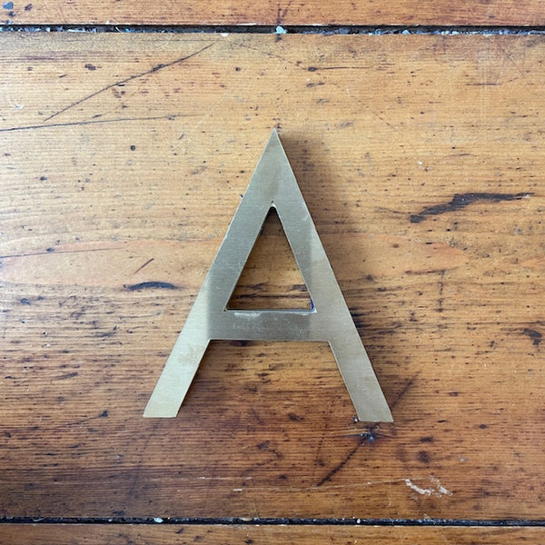 Vintage Uppercase Gold Letters - Medium