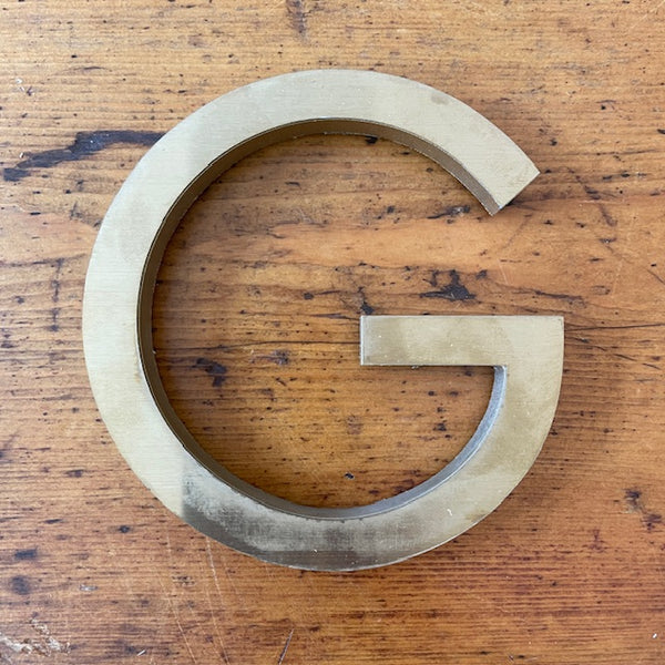 Vintage Uppercase Gold Letters - Medium