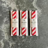 Striped Ribbon - Red and White