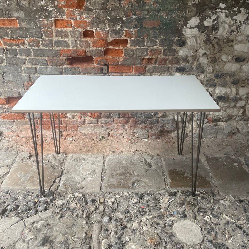 Industrial Table with Hairpin Legs
