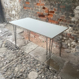 Industrial Table with Hairpin Legs