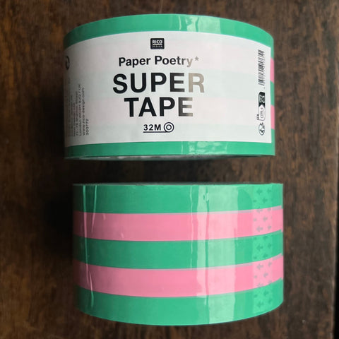 Pink and Green Parcel Tape