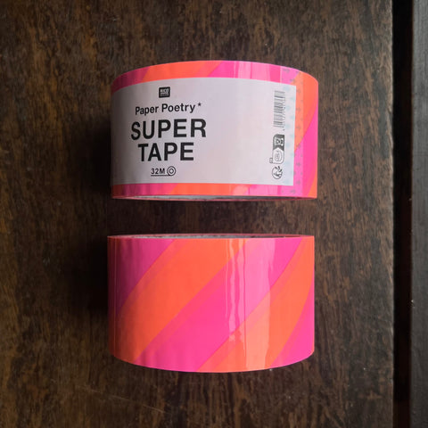 Neon Pink and Orange Parcel Tape