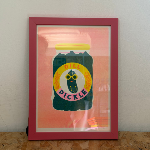 Naomi Wilkinson - Pickle Print - Pink Frame
