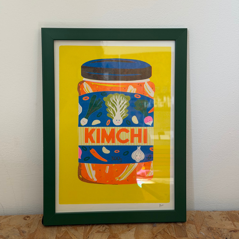 Naomi Wilkinson - Kimchi Riso Print - Green Frame