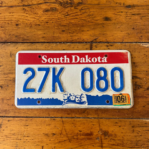 South Dakota Number Plate