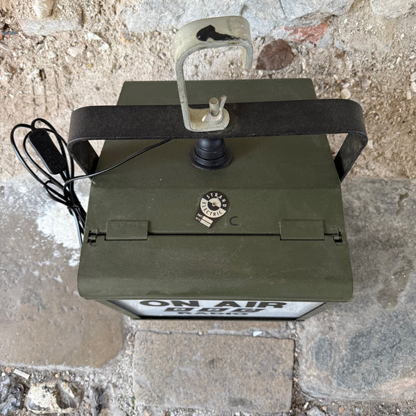 Recording on Air BBC Radio Lightbox in Metal Casing