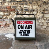 Recording on Air BBC Radio Lightbox in Metal Casing
