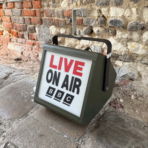 Live on Air Lightbox in Metal Casing