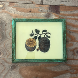 Vintage Glass Framed Painting Lychee - Medium