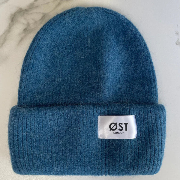 OST London Clara Angora Beanie Petroleum