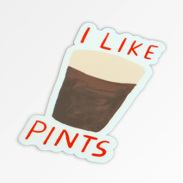 I like pints sticker