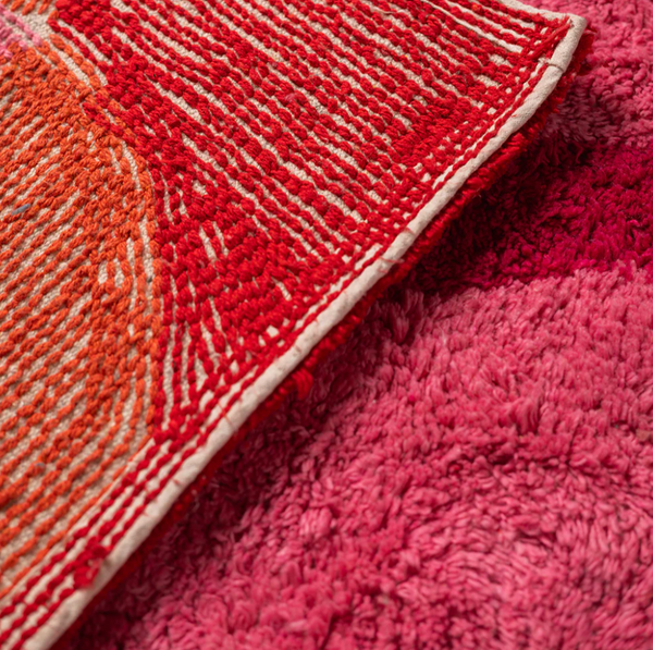 Ian Snow Delphine Abstract Recycled Cotton Rug Underside