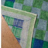 Ian Snow Nell Chequered Recycled Cotton Rug underside