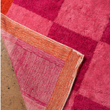 Ian Snow Pixie Check & Scallop Recycled Cotton Rug underside