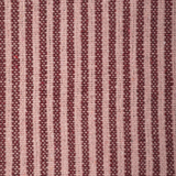 Ian Snow Plum & Dusty Rose Recycled Cotton Striped Throw detail