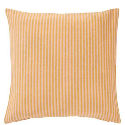 Ib Laursen - Cushion Linea w/ Mustard and Light Pink Stripes