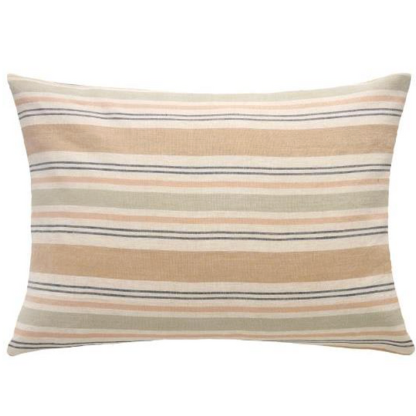Ib Laursen - Linen Cushion Coloured Stripes