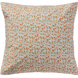 Ib Laursen Cushion cover w/light blue and rust coloured flowers