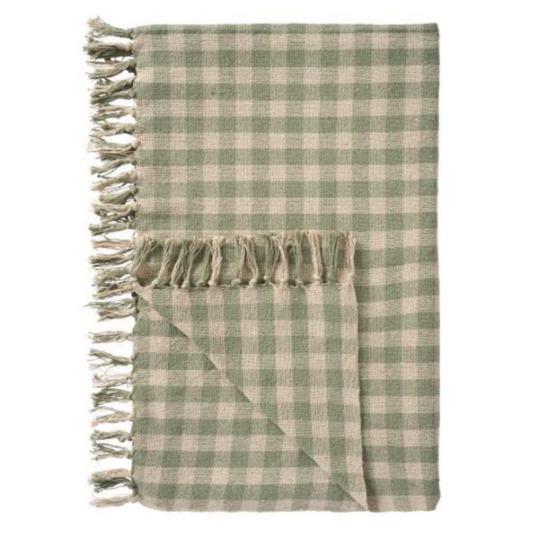 Ib Laursen Natural / Dusty Green Chest Quilt