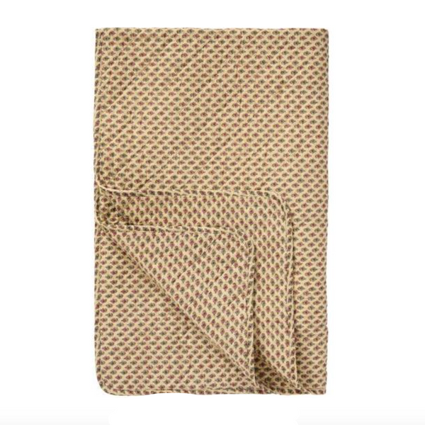 Ib Laursen Quilt Beige Block Pattern