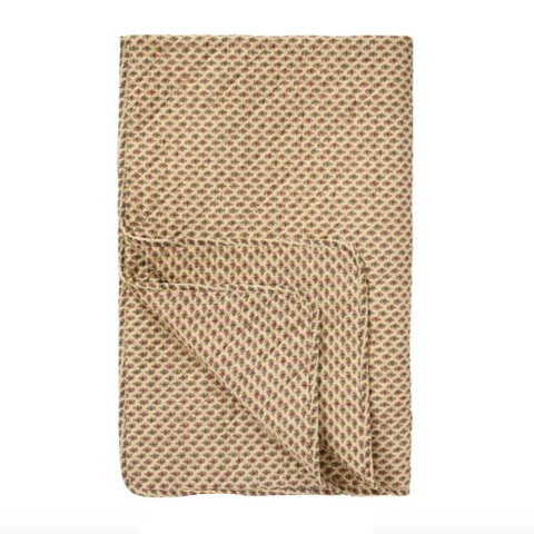 Ib Laursen Quilt Beige Block Pattern