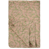 Ib Laursen Quilt Green with Light Pink Paisley Print