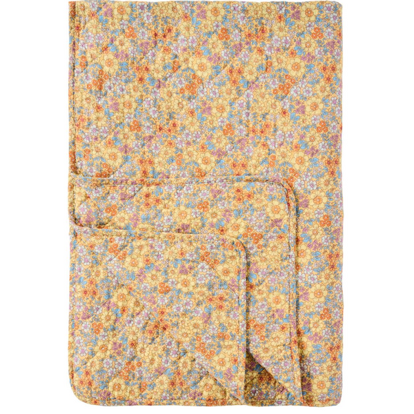Ib Laursen Quilt Yellow with Yellow Flowers