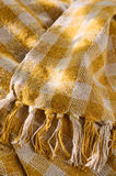 Ib Laursen Throw Yellow & White Checkered Close