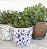 Plant Pot Splash Blue/Green Pot
