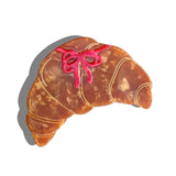 Hand-Painted Bow Croissant Claw Hair Clip