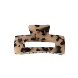 Gold Plated Claw Hair Clip In Light Tortoiseshell