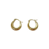 Chunky Little Hoop in Gold