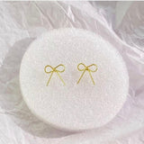 Wire Bow Earring In Gold