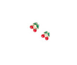 Enamel Cherry Earring